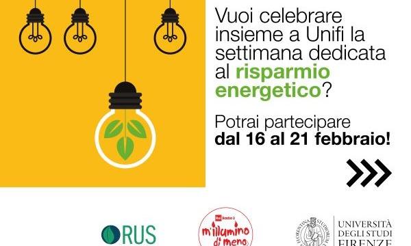 M'illumino di meno: 16-21 febbraio - Giornata Nazionale del Risparmio Energetico e degli Stili di Vita Sostenibili .